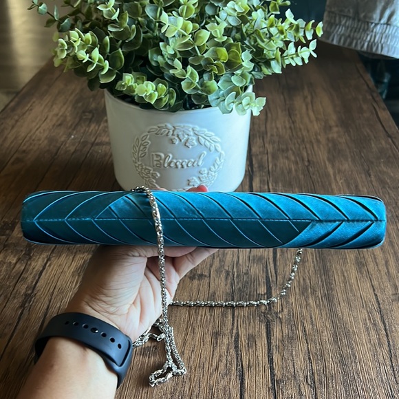 NORDSTROM Teal Blue Clutch - Picture 10 of 10